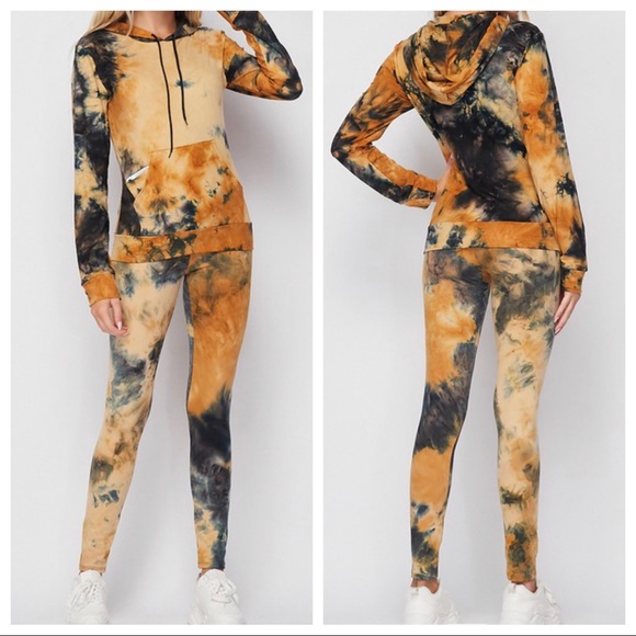 2 Piece Tie Dye Hoodie and pants set - Picture 2 of 3